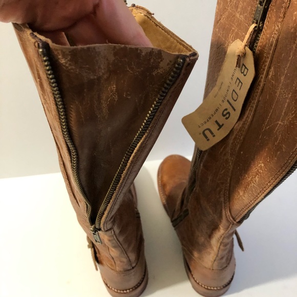 NWT BedStu Leather Gayle Tall Boot Brown 6.5 - Picture 7 of 13